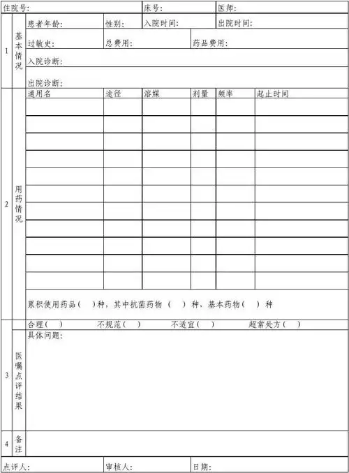 文档下载 所有分类 表格/模板 表格类模板 > 住院医嘱点评表microsoft