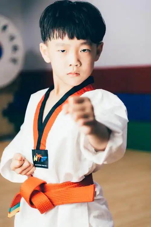 一组跆拳道儿童写真