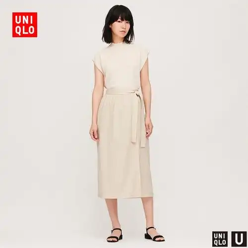 uniqlo优衣库426013斜纹针织裹裙
