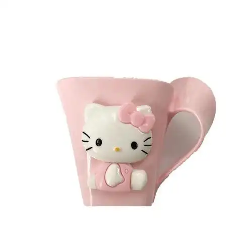 可爱卡通小猫漱口杯叮当洗漱杯情侣儿童塑料洗漱杯牙杯浴室杯
