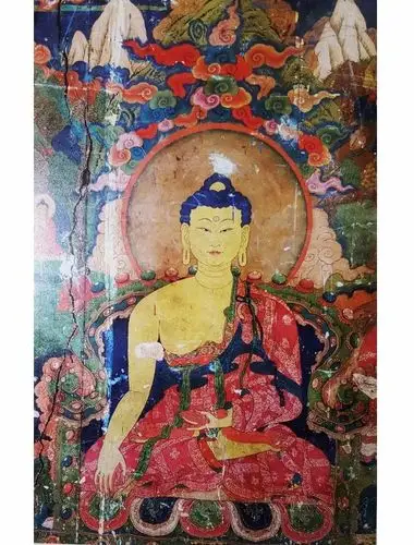 贡嘎曲德寺一层典康西壁壁画贡嘎曲德寺一层措康南壁壁画现在唯一能