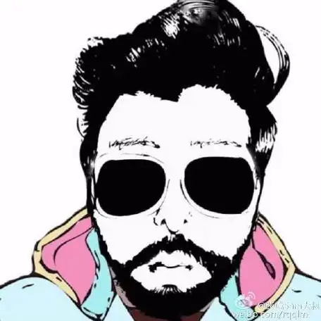 80后大叔简笔画头像 微信头像图片大全 -【爱个性】