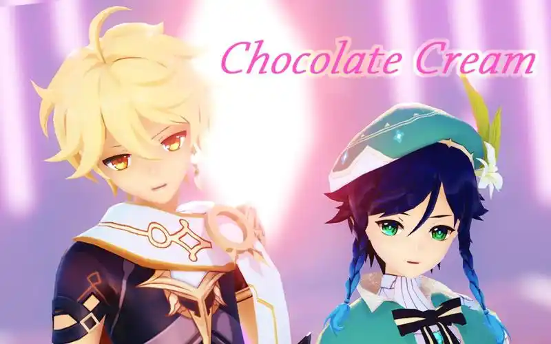 原神mmd空61温迪73chocolatecream73