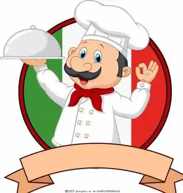 卡通厨子厨师厨师插画餐厅logo设计厨师logo厨子形象卡通厨师头像饭