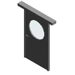 金属带圆形观察窗单扇防.