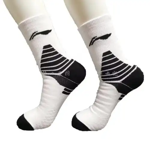 李宁篮球袜男韦德实战中筒高帮cba运动袜