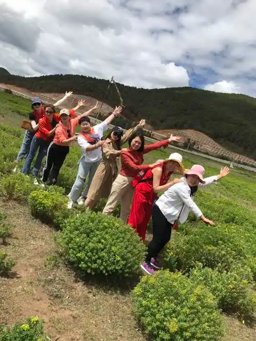 路上休息时分也不忘拍照