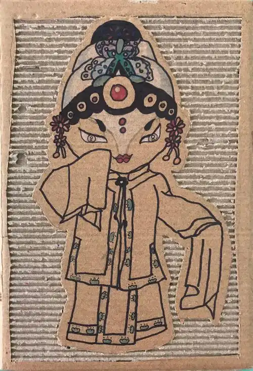 《创意纸板画》