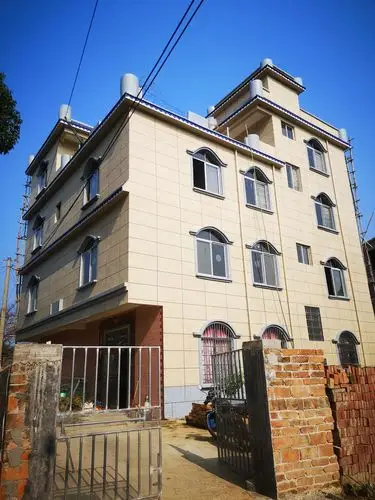 农村房屋装修用艺术墙彩王代替传统水泥沙外墙装修案例展示