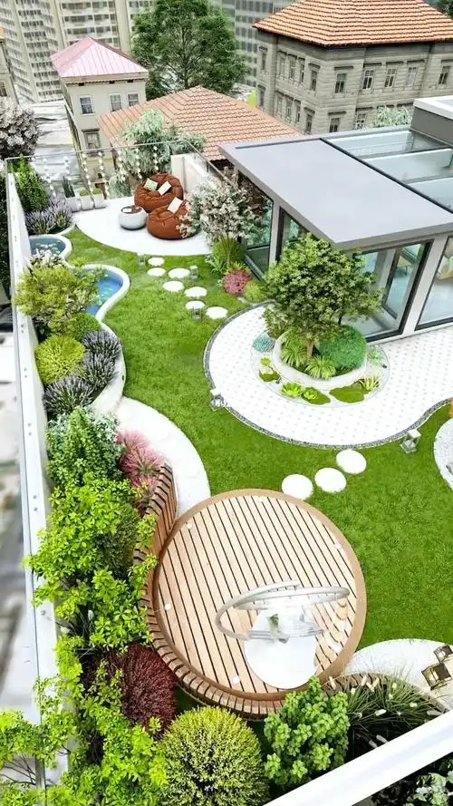 民宿景观公共景观小区绿化养护楼顶花园花园设计与施工