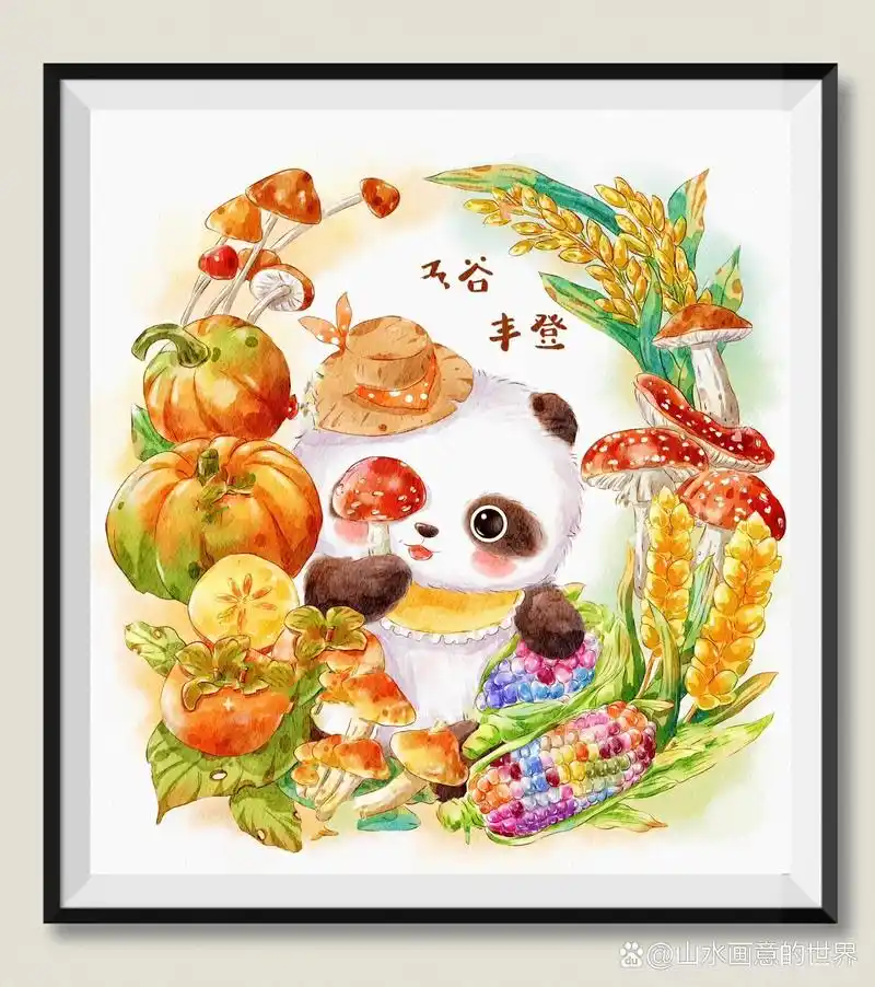 原创插画/五谷丰登059299  	 五谷丰登 感觉一秒入秋 找亮点