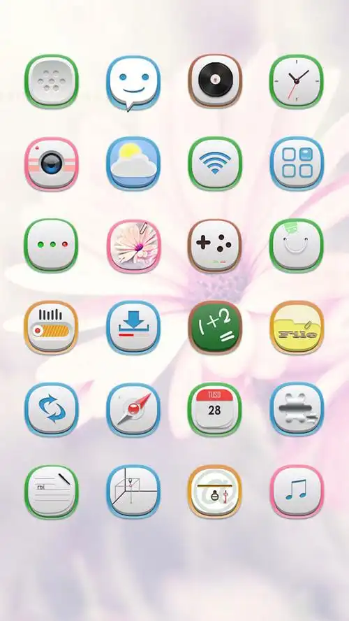 整套手机主题图标安卓系统扁平化icon面试作品集ui设计素材psd淘宝网