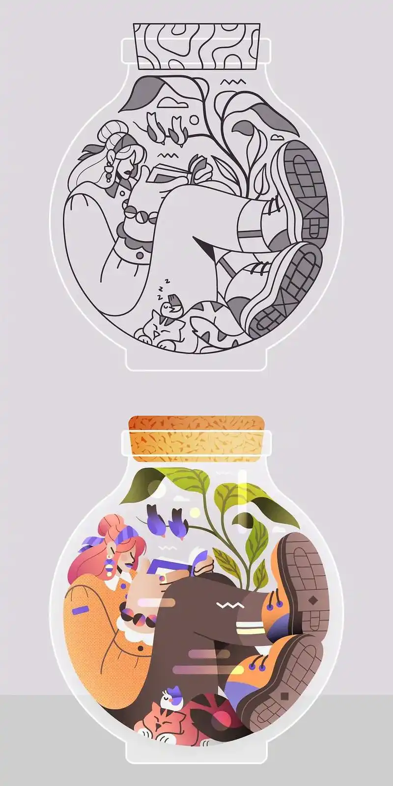 创意插画海报#创意设计作品 #小刘平面设计师日常作品#海报设 - 抖音