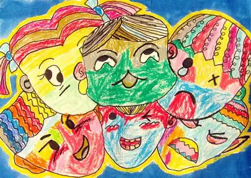 《喜怒哀乐》/少儿绘画作品/儿童画/网络美术馆_中国少儿美术教育网
