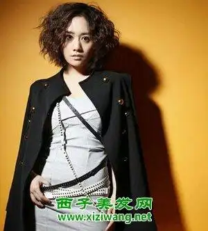 女士短发时尚锡纸烫发型图片