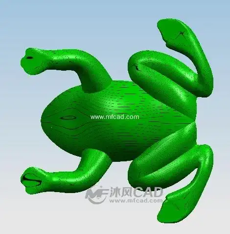 青蛙模型 - ug动物模型下载 - 沐风图纸
