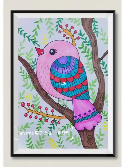 鸟类儿童装饰画