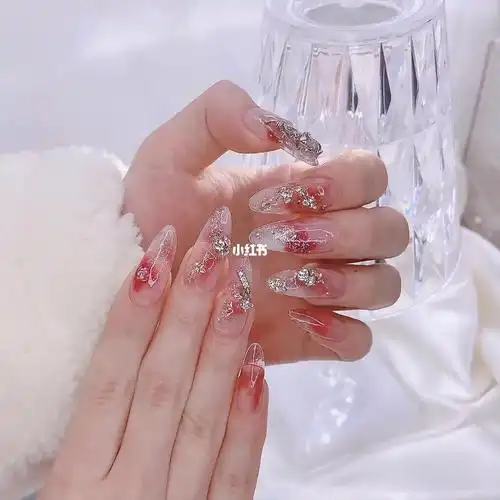 仙女美甲仙仙新年美甲晕染美甲