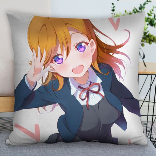 涩谷香音抱枕正方形lovelivesuperstar二次元双面印图定制靠枕头