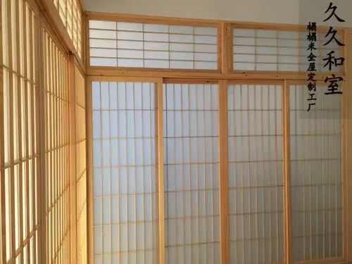 重庆回龙湾茶室包房障子门隔断案例