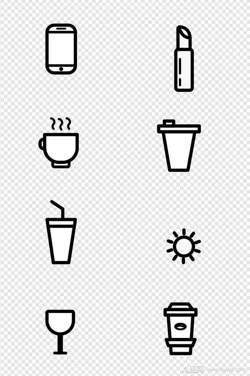 手绘小标识图标素材