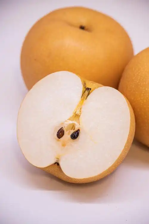 秋月梨金黄个大化渣好口感酥脆可口