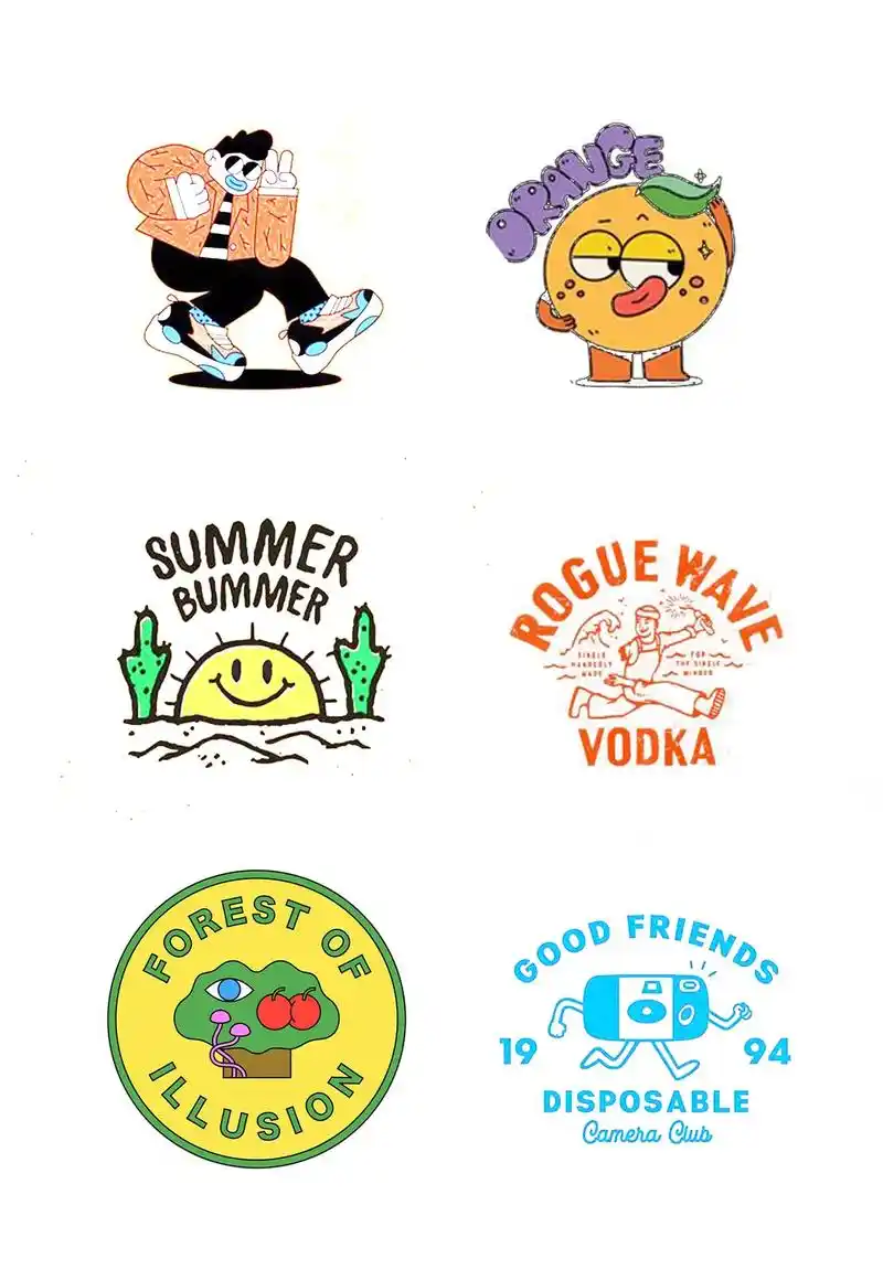 趣味创意手绘logo设计