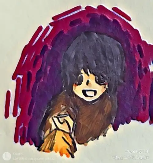 六摩_手绘q版同人游戏六摩小六mono小小梦魇2指绘绘画作品