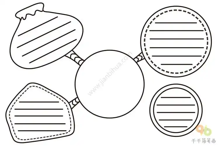思维导图手抄报模板 小学生_手抄报模板简笔画