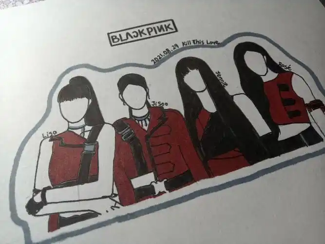 手残党手绘blackpink