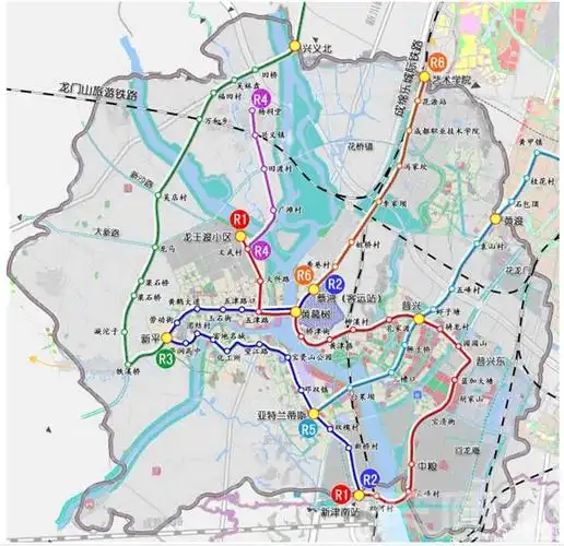 成都史上最全轨道交通(地铁,有轨电车,brt,出川铁路),看看哪些经过你