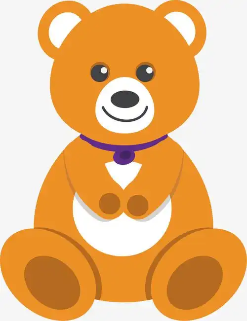 矢量图棕色的小熊免抠素材免费下载_觅元素51yuansu.com