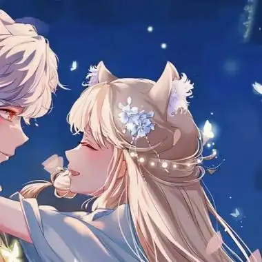 2022最新双人情头加四人情侣头像动漫二男二女