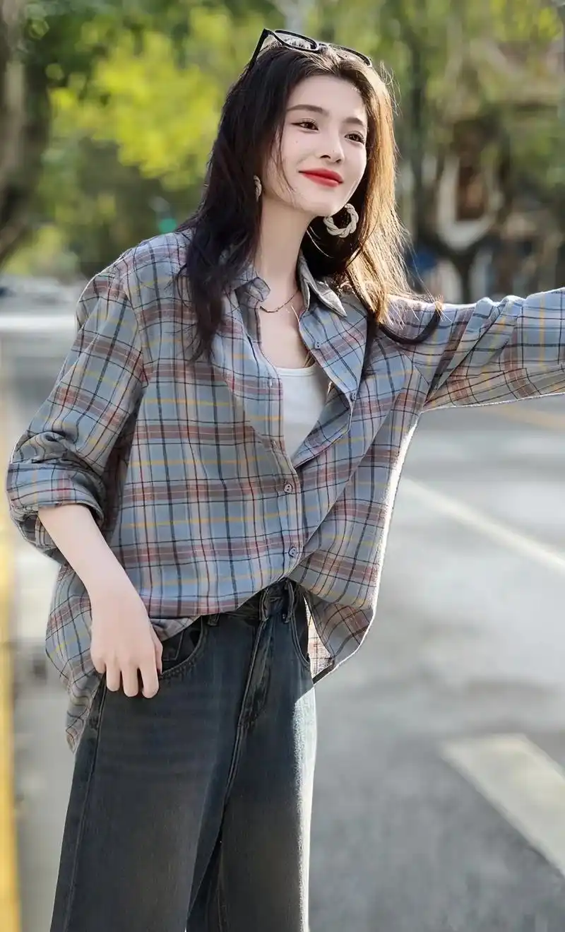 我的衣柜又要添新宠啦!时髦复古港风女士衬衫2024早秋季新款