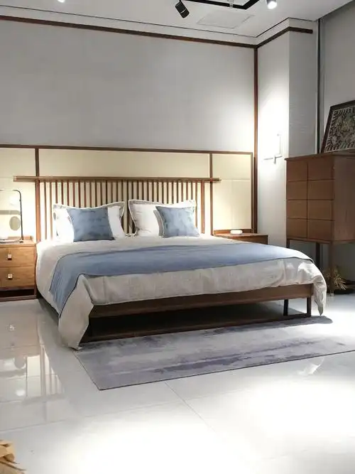 我们的新中式风格床也太好看了吧