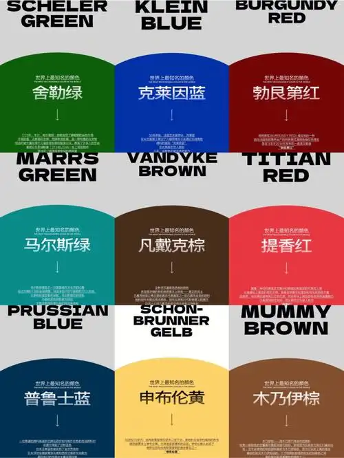 世界上最出名的颜色