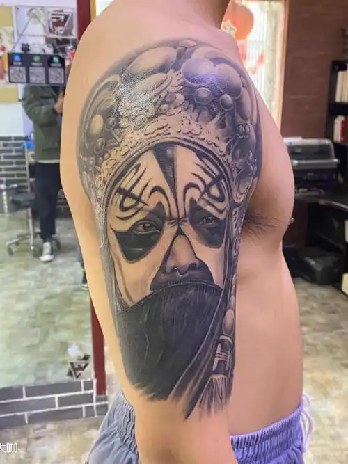 霸王项羽_纹身图案手稿图片_午夜刺客-h的纹身作品集