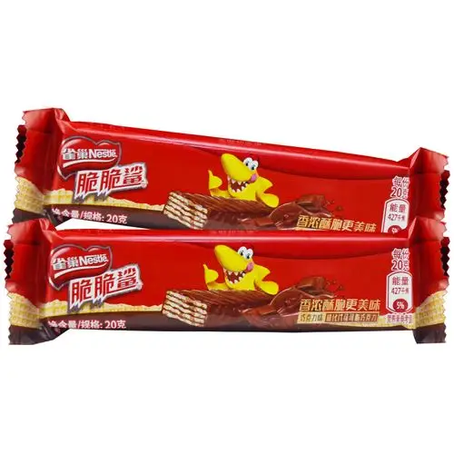 雀巢脆脆鲨巧克力夹心威化饼干休闲零食多口味巧克力饼干散装批发