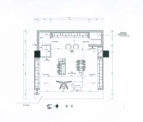 2022小型专卖店cad平面图大全_装信通网效果图