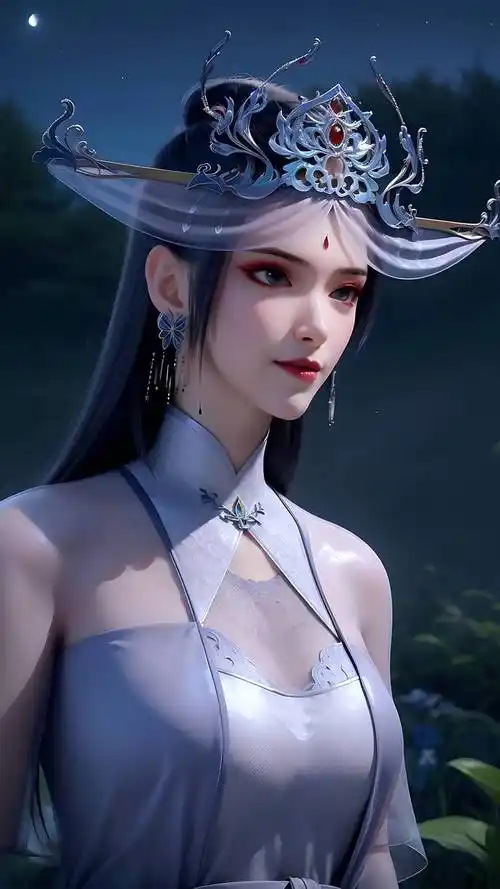 国漫女神|《暗河传》超高清ai手机壁纸:顶级美女慕雪薇_苏暮雨