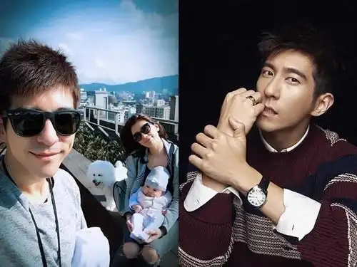 修杰楷与贾静雯一家三口