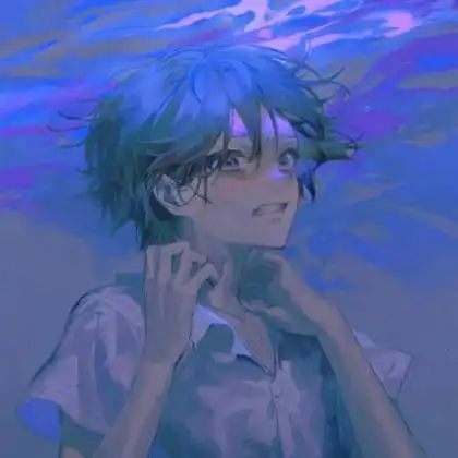 伤心男生帅气动漫头像