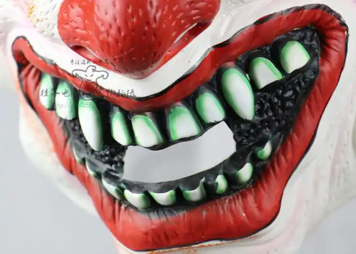 高档乳胶逼真红毛鬼面具 愚人万圣节舞会演出道具 恐怖鬼面具批发