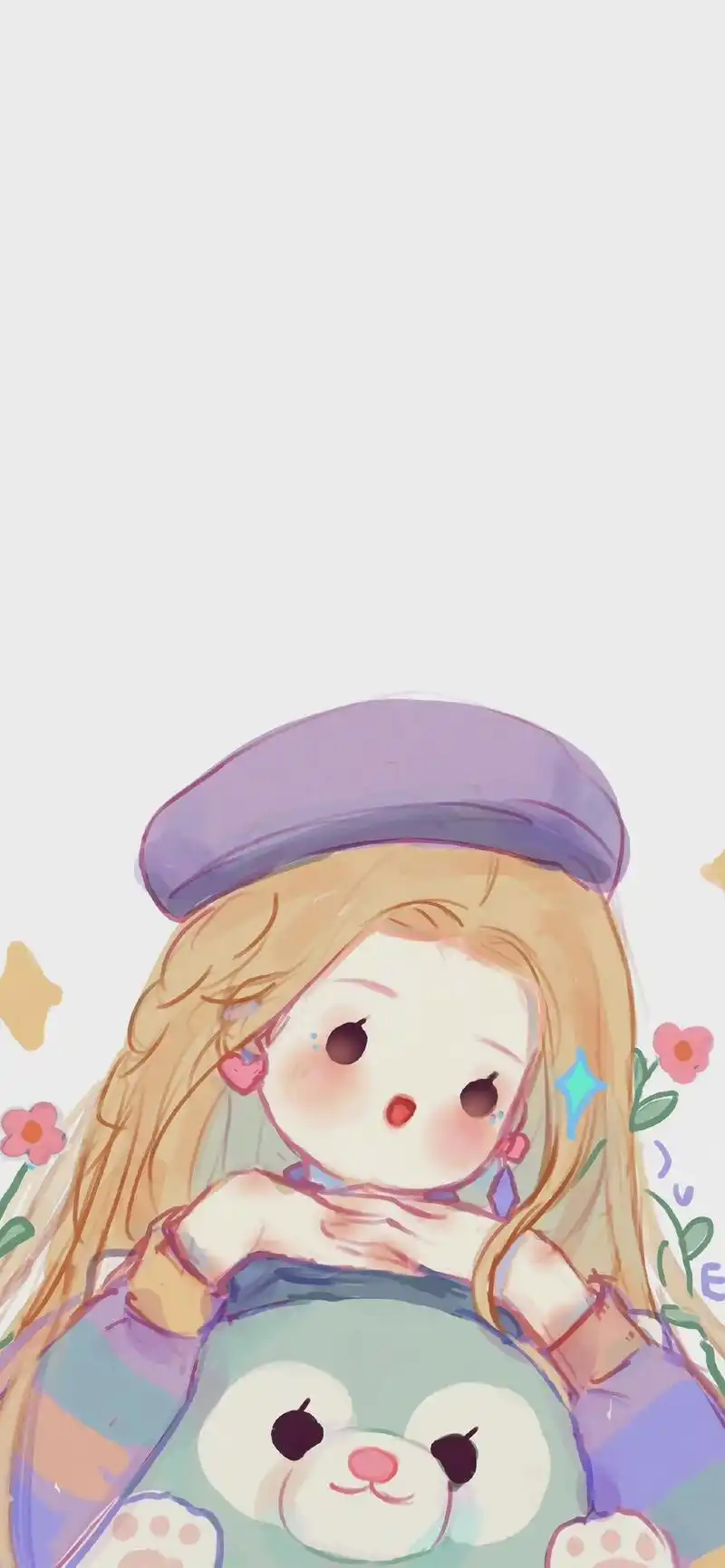 迪士尼可爱q版插画手机壁纸