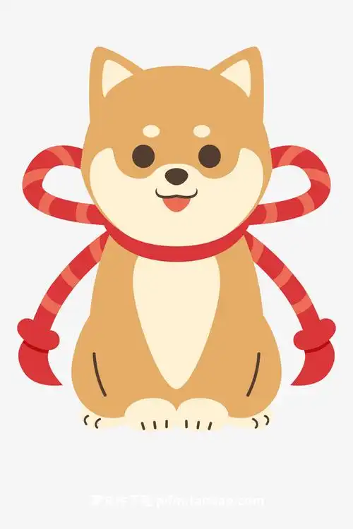 可爱的卡通小狗图