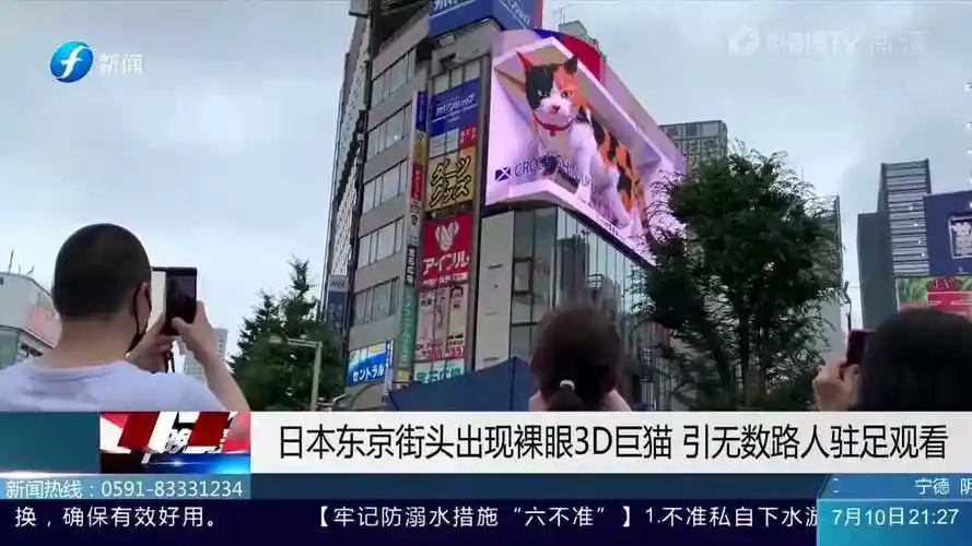 精彩日本京东街头出现裸眼3d巨猫引起路人纷纷围观