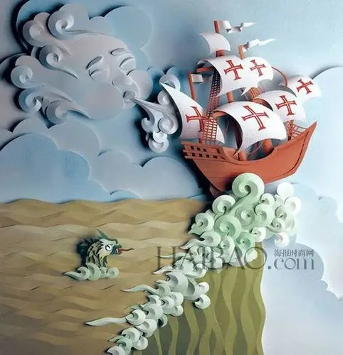 【纸雕】半立体纸雕作品欣赏