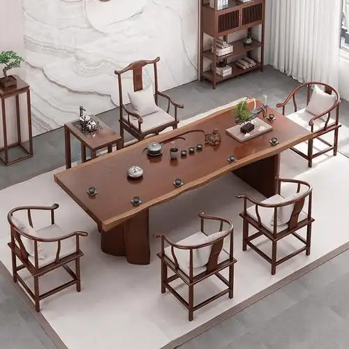 茶台实木茶桌简约现代