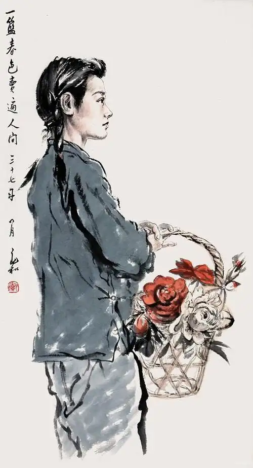 水墨人物画的一代宗师 - 著名画家蒋兆和作品