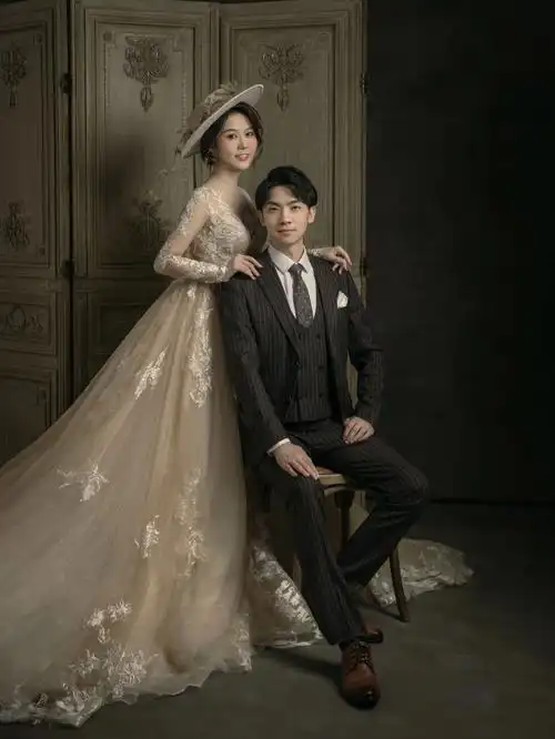 一眼就沦陷的欧式风格婚纱照高级复古感